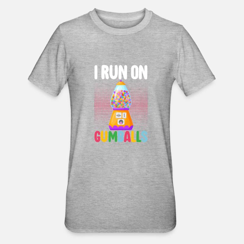 Machine à boules de gomme - T-shirt polycoton Unisexe - gris chiné