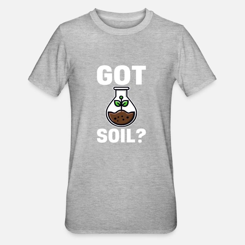 Bodenwissenschaftler Science du sol - T-shirt polycoton Unisexe - gris chiné