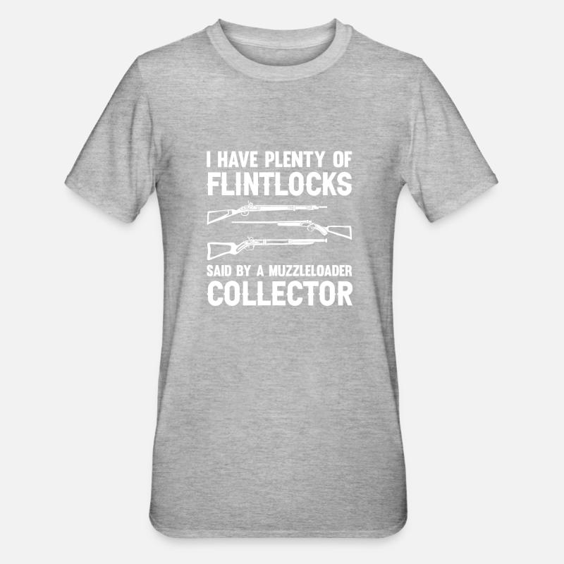 Vorderlader Muzzleloader Muzzle Loading - Unisex Polycotton T-Shirt - Grau meliert