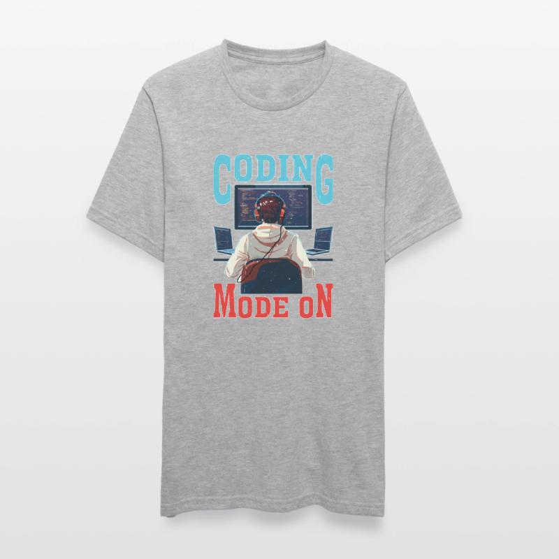 Coding Mode On Unisex Polycotton T-Shirt