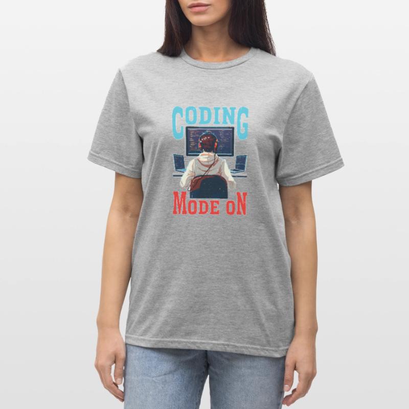 Coding Mode On Unisex Polycotton T-Shirt