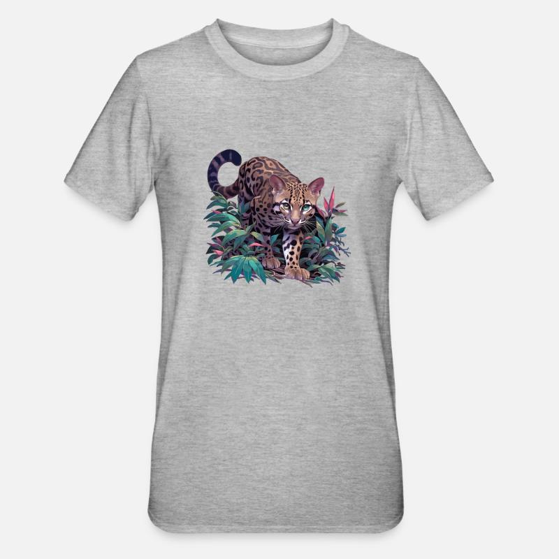 Ocelots Ocelot - T-shirt polycoton Unisexe - gris chiné