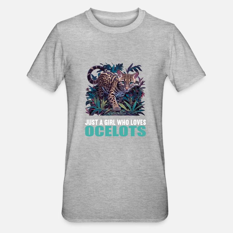 Ocelots Ocelot - Unisex Polycotton T-Shirt - heather grey