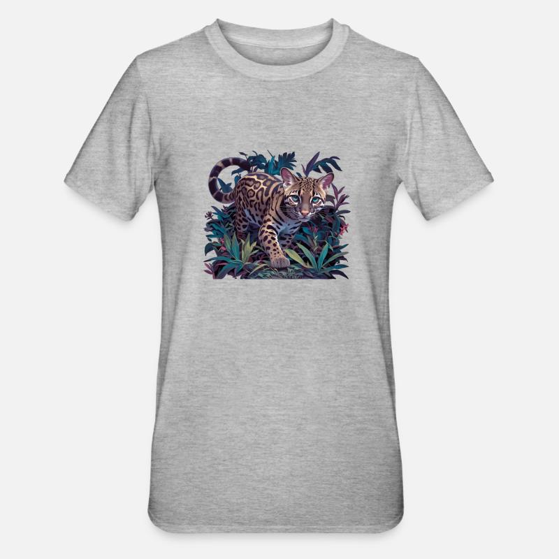 Ocelots Ocelot - T-shirt polycoton Unisexe - gris chiné