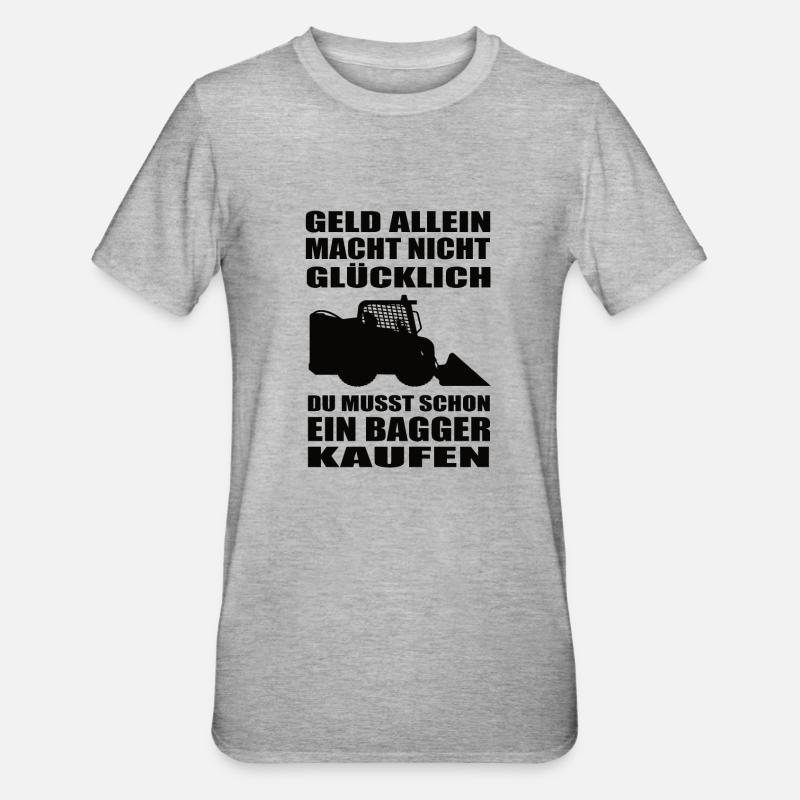 Landschaftsbauer - Unisex Polycotton T-Shirt - Grau meliert