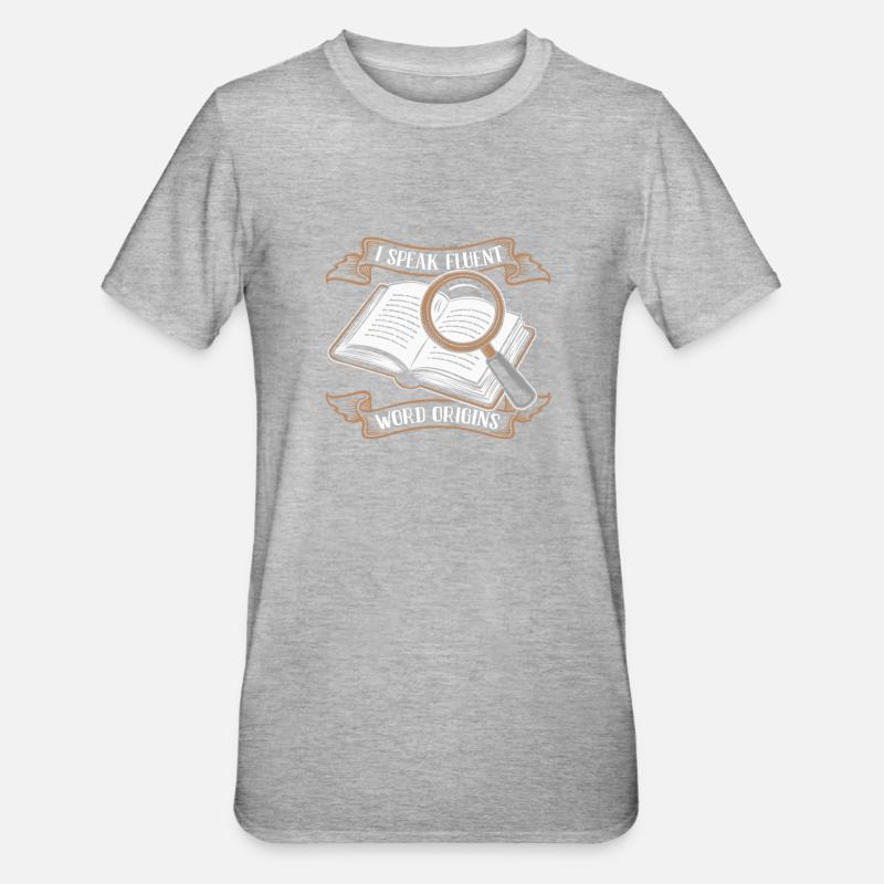 Étymologiste - T-shirt polycoton Unisexe - gris chiné