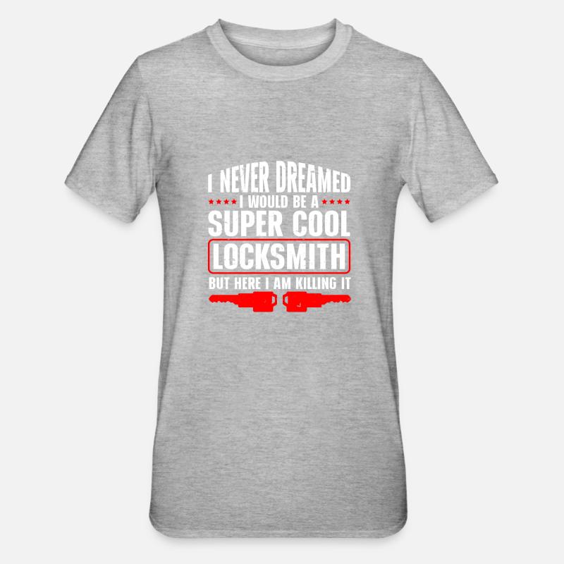Locksmith Lockpicking Lockpicker - Unisex Polycotton T-Shirt - heather grey