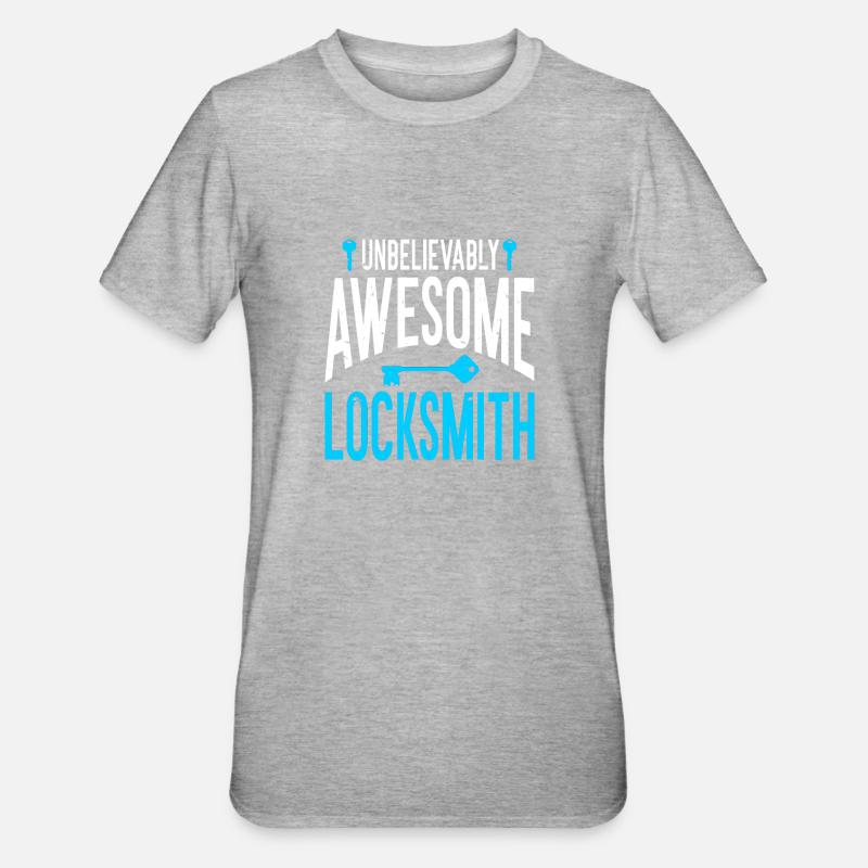 Locksmith Lockpicking Lockpicker - Unisex Polycotton T-Shirt - heather grey