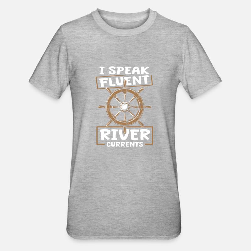 Skippers de navigation intérieure - T-shirt polycoton Unisexe - gris chiné