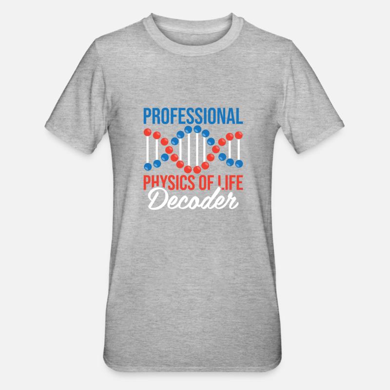 Biophysiker - Unisex Polycotton T-Shirt - Grau meliert