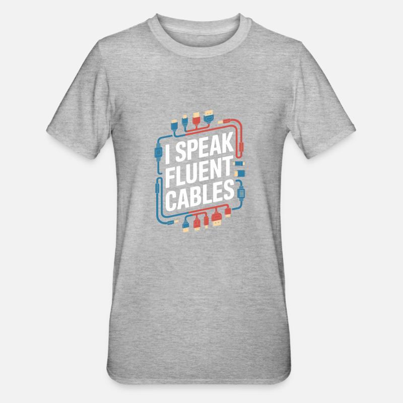 Av Techniker - Unisex Polycotton T-Shirt - Grau meliert