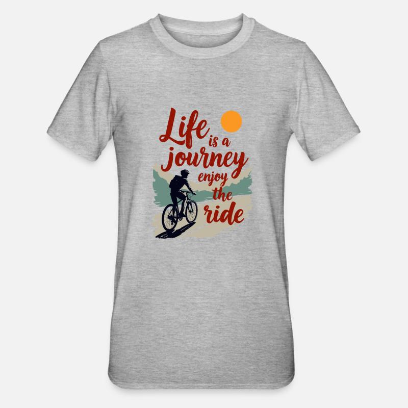 PARCOURS DE CITATION DE TENDANCE - T-shirt polycoton Unisexe - gris chiné