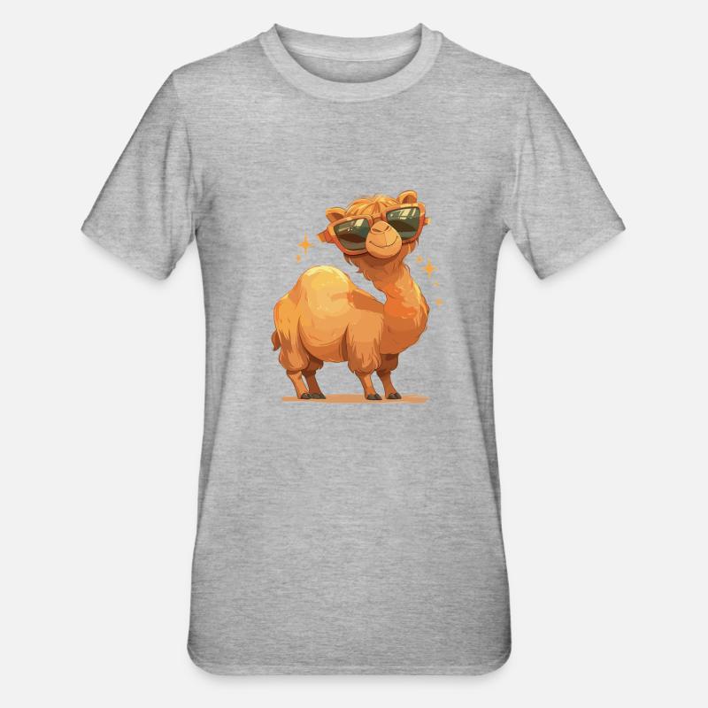 Chameau Kamele Kamel - T-shirt polycoton Unisexe - gris chiné
