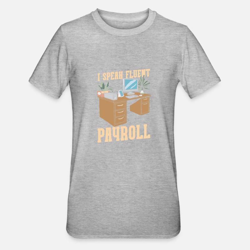 Hr Assistent - Unisex Polycotton T-Shirt - Grau meliert
