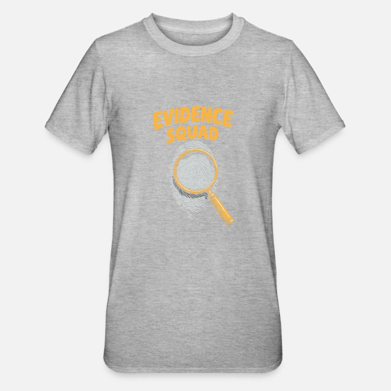 Forensik Forensiker Kader - Unisex Polycotton T-Shirt - Grau meliert