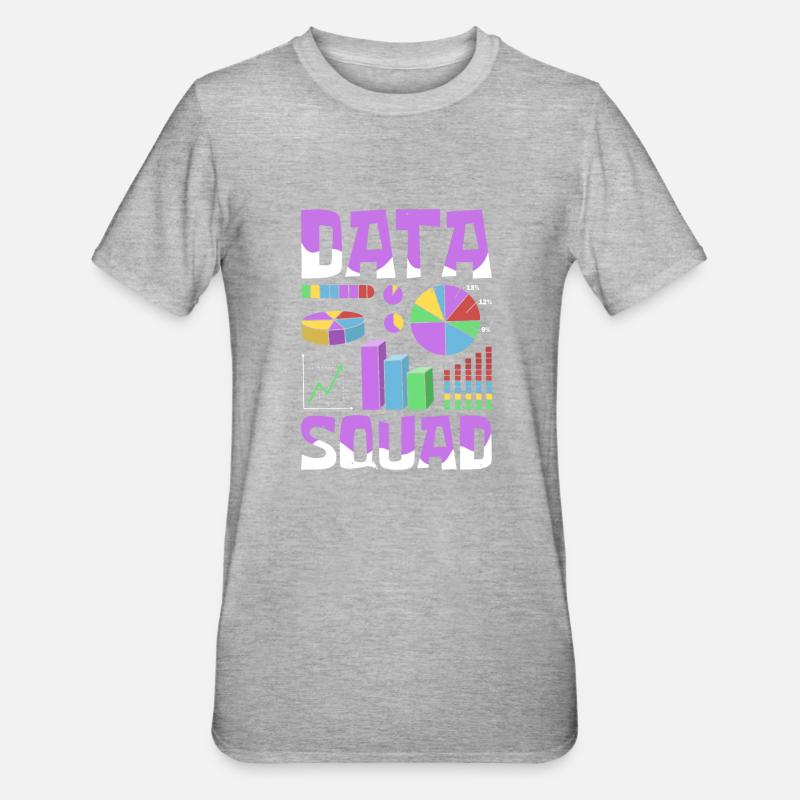 Équipe d’analystes - T-shirt polycoton Unisexe - gris chiné
