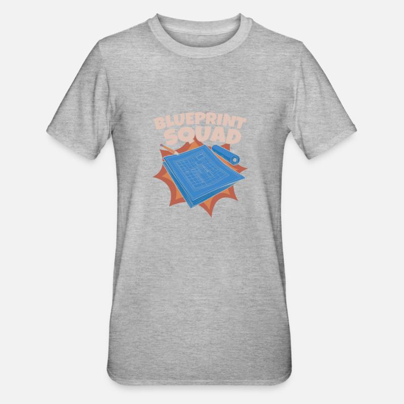 Équipe d’architecture d’architecte - T-shirt polycoton Unisexe - gris chiné