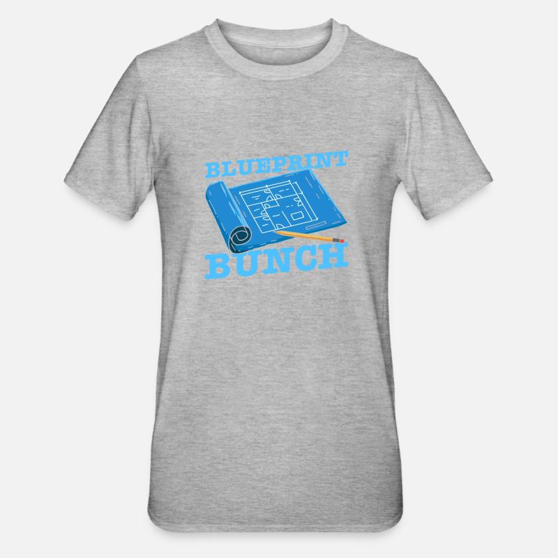 Équipe d’architecture d’architecte - T-shirt polycoton Unisexe - gris chiné