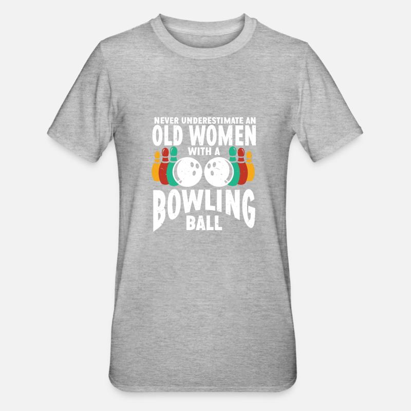 Boule de bowling Bowler - T-shirt polycoton Unisexe - gris chiné