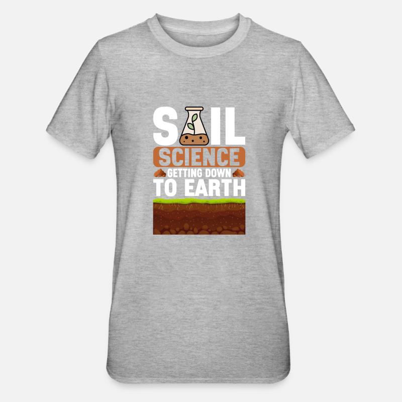 Bodenwissenschaftler Science du sol - T-shirt polycoton Unisexe - gris chiné