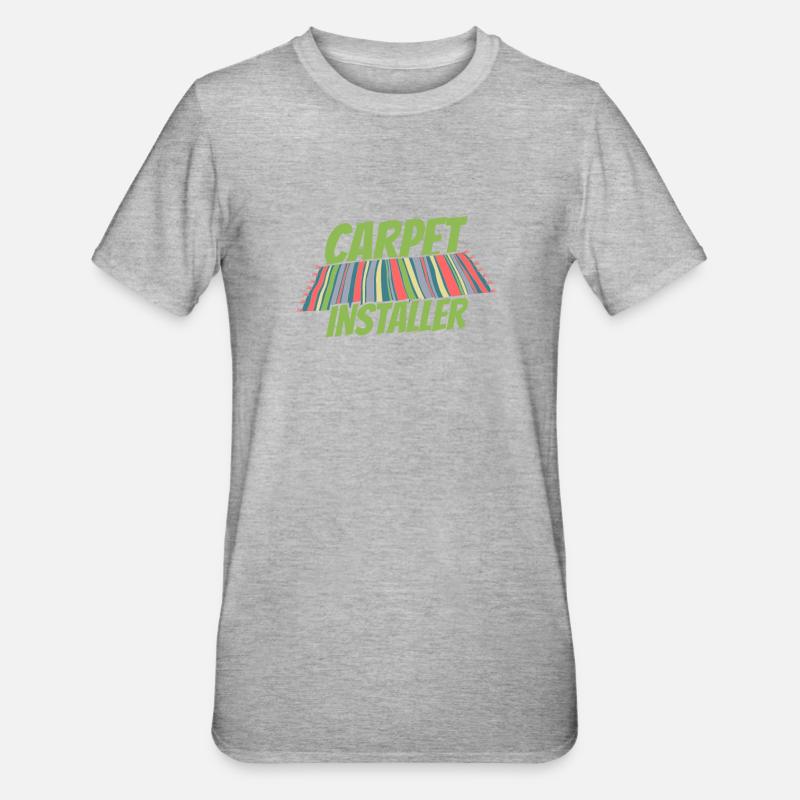 Teppichverleger Kader - Unisex Polycotton T-Shirt - Grau meliert