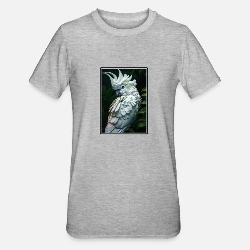 Cacatoès Cacatoès Cacatoès - T-shirt polycoton Unisexe - gris chiné