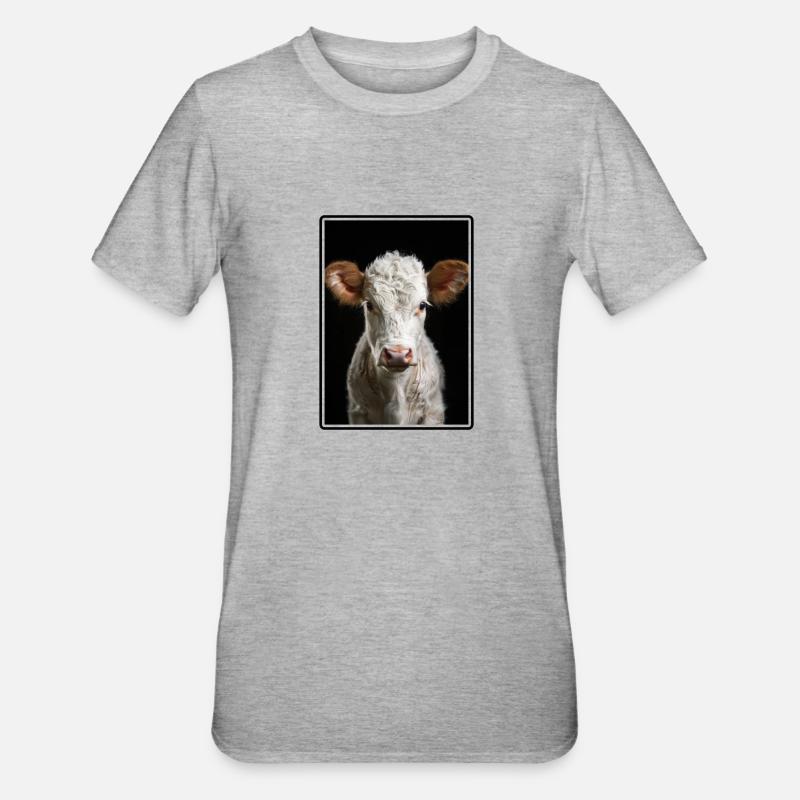 Vaches Vache - T-shirt polycoton Unisexe - gris chiné