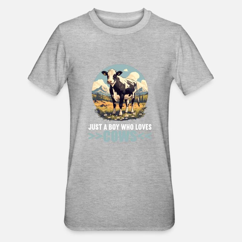 Vaches Vache - T-shirt polycoton Unisexe - gris chiné