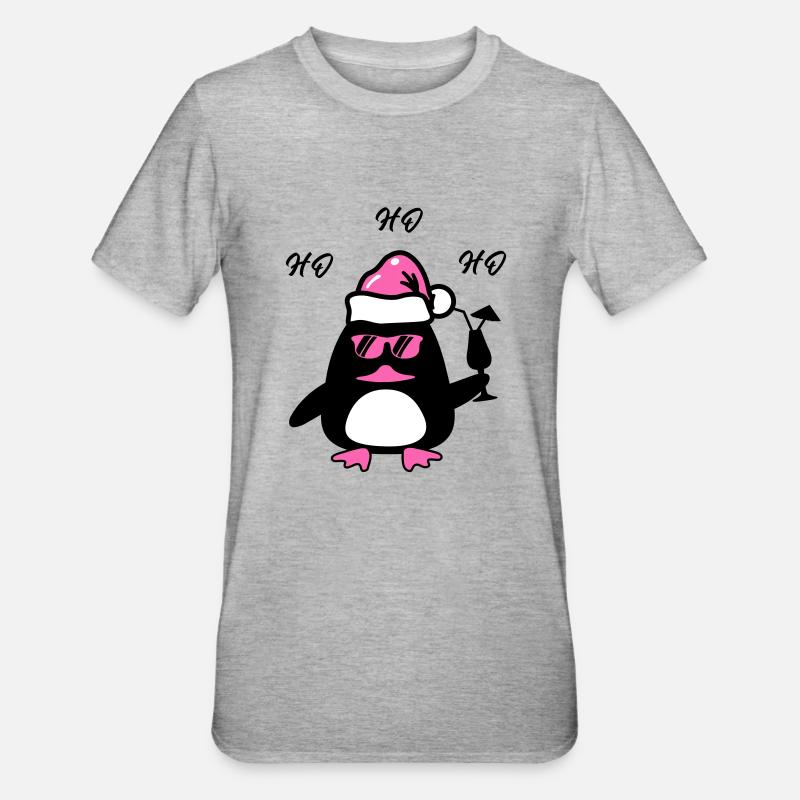 Beach Duck Christmas - Unisex Polycotton T-Shirt - heather grey