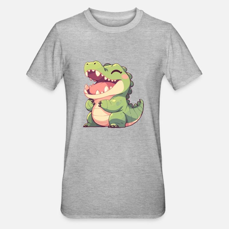 Crocodiles Crocodile - T-shirt polycoton Unisexe - gris chiné