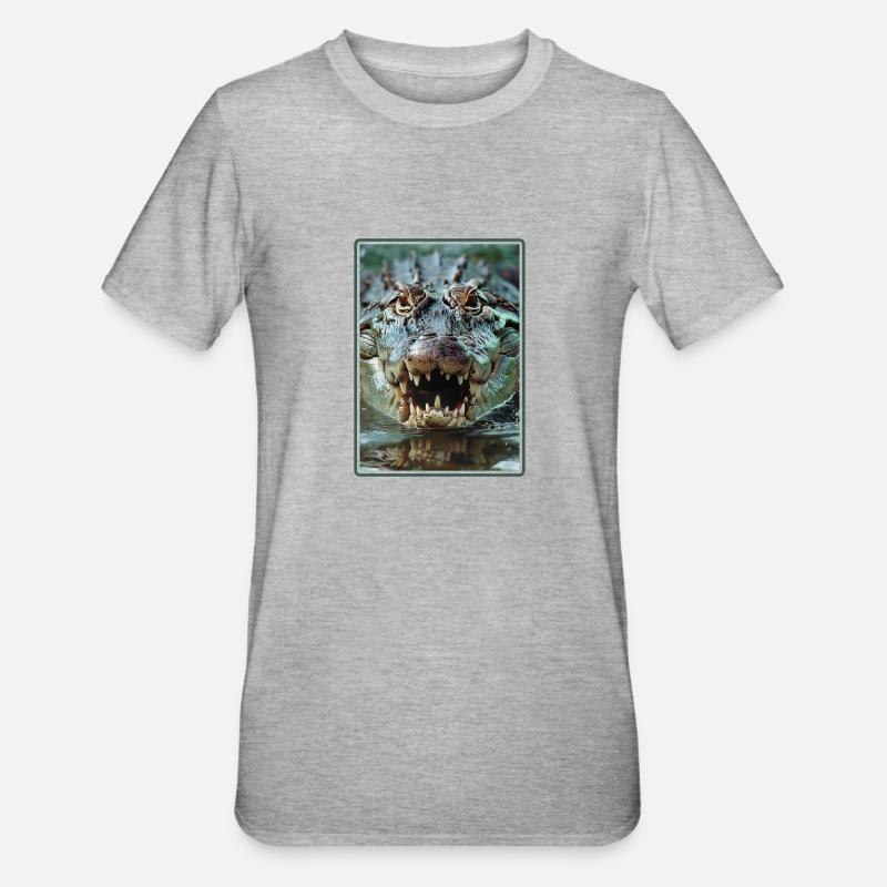 Crocodiles Crocodile - T-shirt polycoton Unisexe - gris chiné