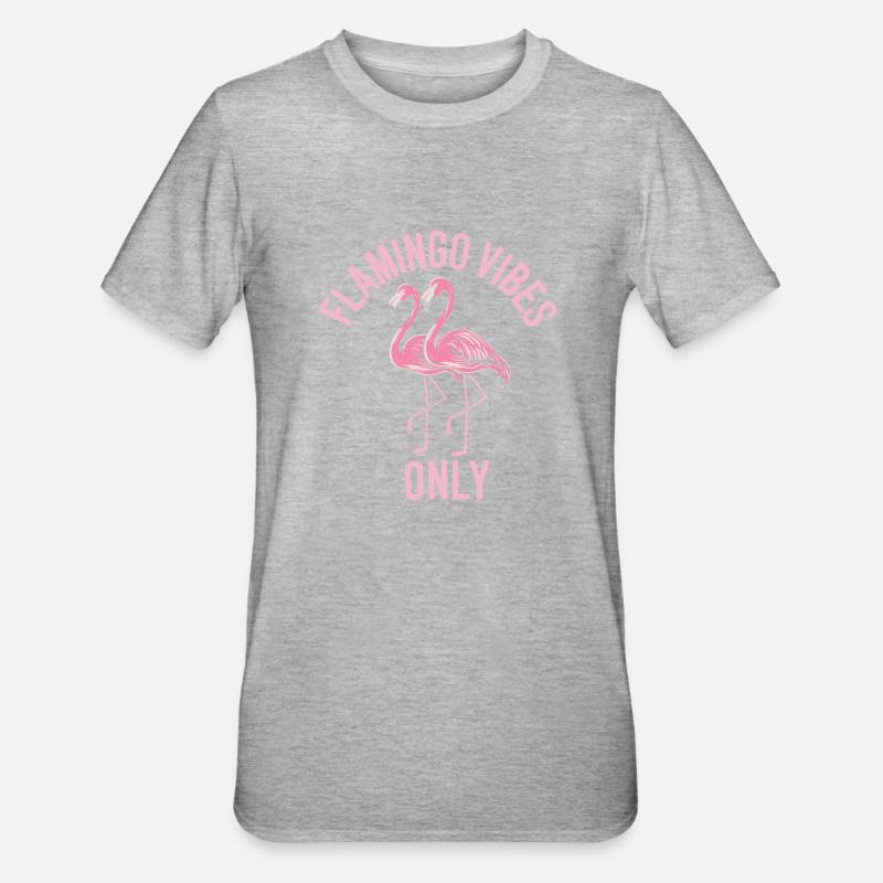 Flamant - T-shirt polycoton Unisexe - gris chiné