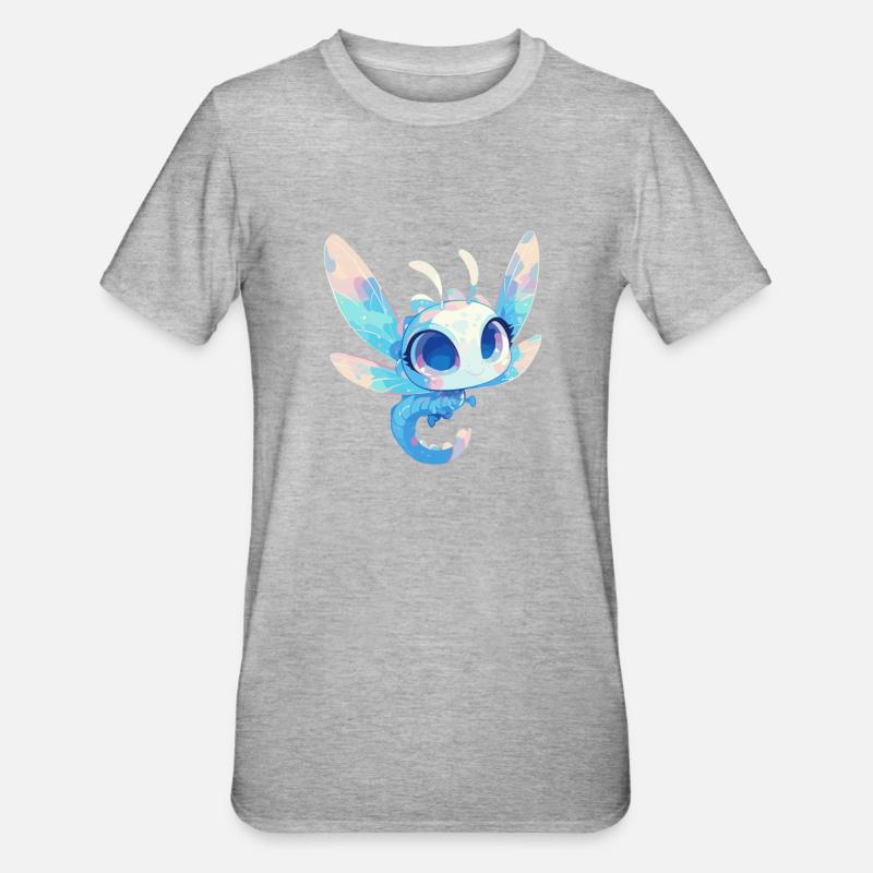 Libellules Libellule - T-shirt polycoton Unisexe - gris chiné