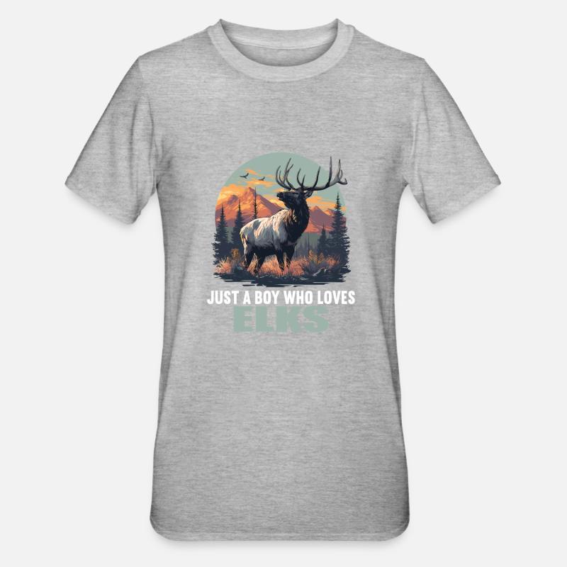 Moose Moose - Unisex Polycotton T-Shirt - heather grey