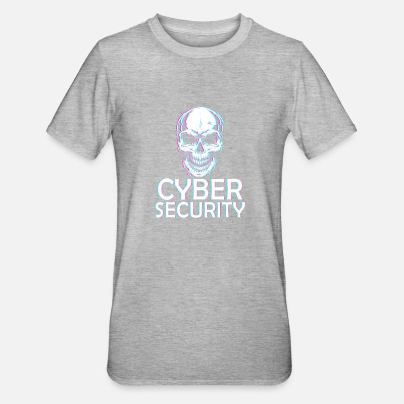 Ethical Hacker Cybersecurity Expertise - Unisex Polycotton T-Shirt - heather grey