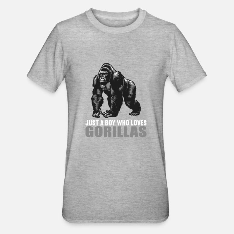 Gorilles Gorilles - T-shirt polycoton Unisexe - gris chiné