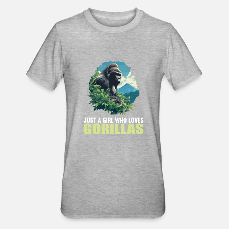 Gorilles Gorilles - T-shirt polycoton Unisexe - gris chiné