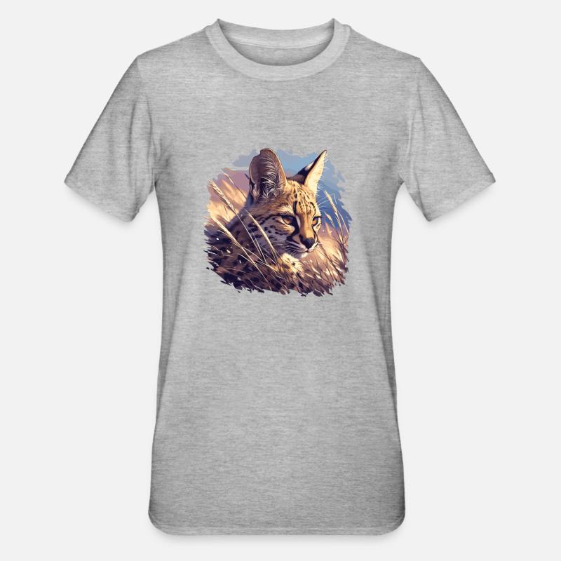 Servale Serval - T-shirt polycoton Unisexe - gris chiné