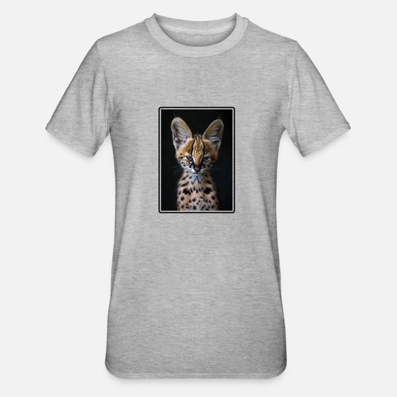 Servale Serval - T-shirt polycoton Unisexe - gris chiné