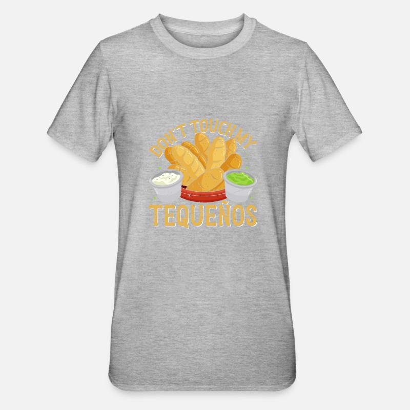 Tequenos venezolanisch - Unisex Polycotton T-Shirt - Grau meliert