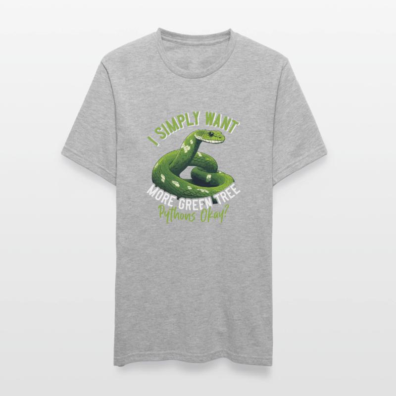 Green Tree Python Unisex Polycotton T-Shirt