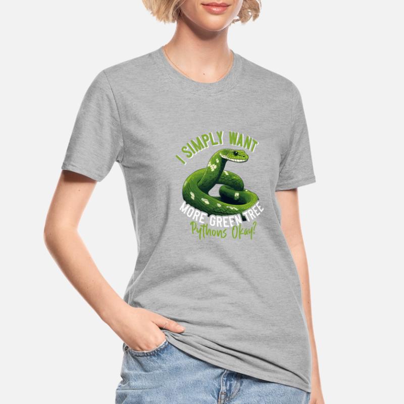 Green Tree Python Unisex Polycotton T-Shirt