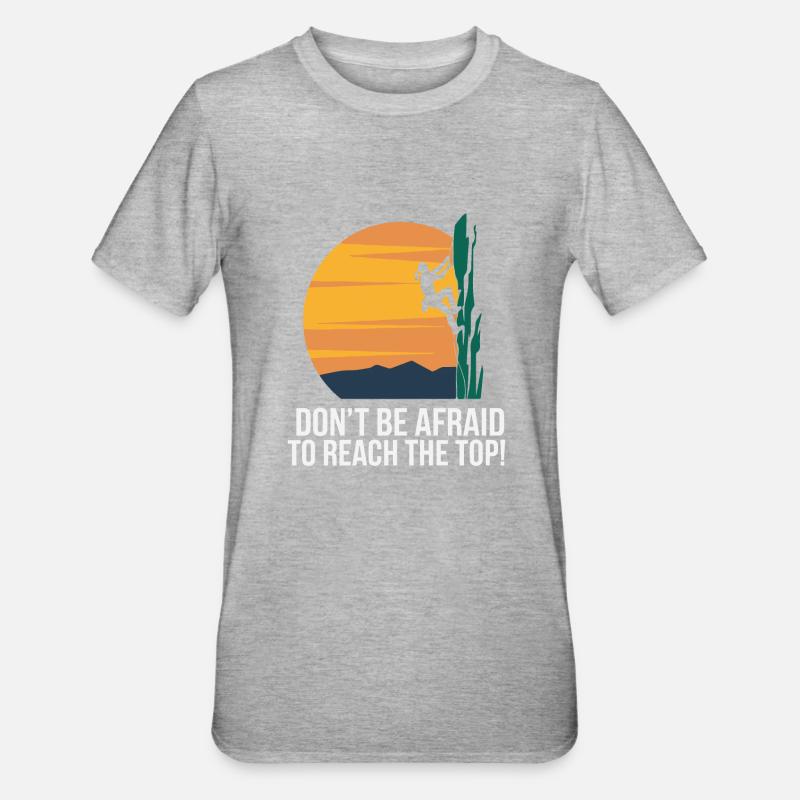 KLETTERN - Unisex Polycotton T-Shirt - Grau meliert