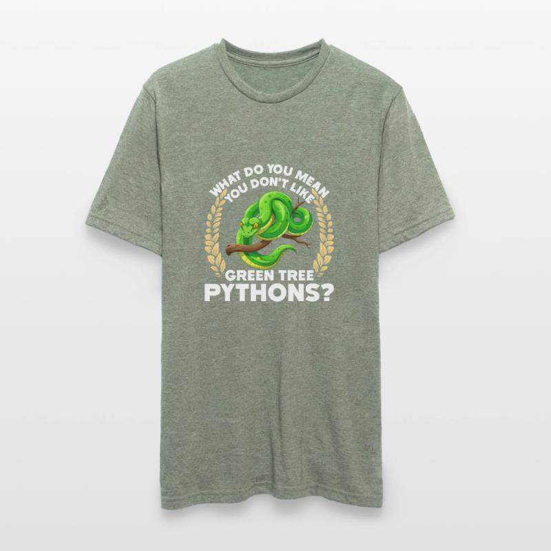 Green Tree Python Unisex Polycotton T-Shirt