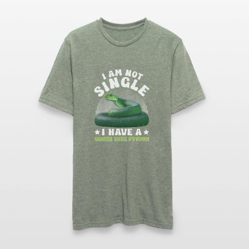 Green Tree Python Unisex Polycotton T-Shirt