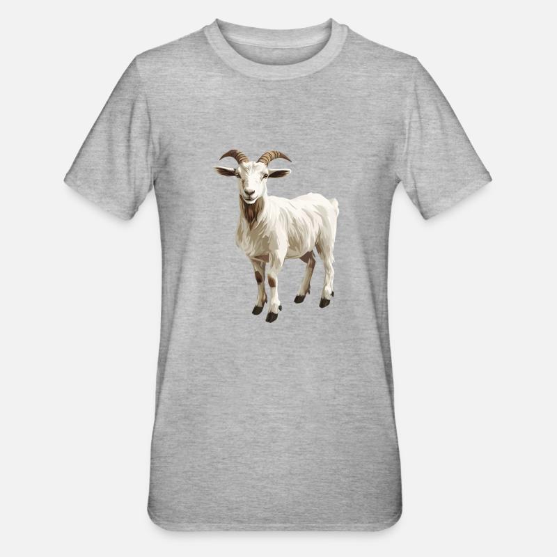 Chèvres chèvre - T-shirt polycoton Unisexe - gris chiné