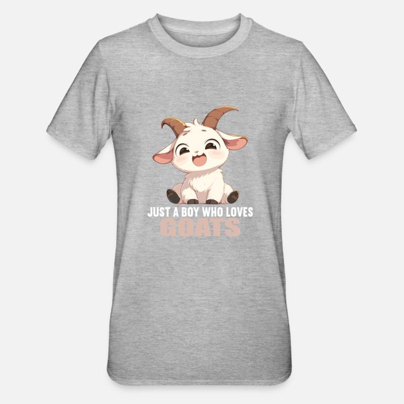 Chèvres chèvre - T-shirt polycoton Unisexe - gris chiné
