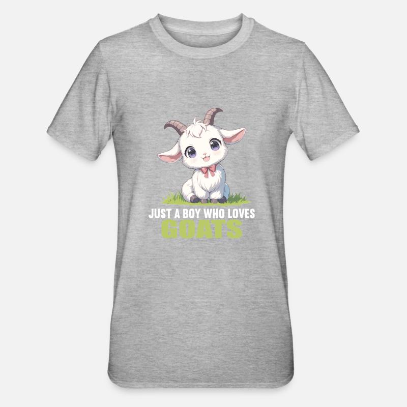 Chèvres chèvre - T-shirt polycoton Unisexe - gris chiné
