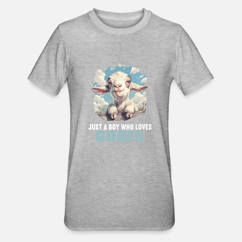 Chèvres chèvre - T-shirt polycoton Unisexe - gris chiné