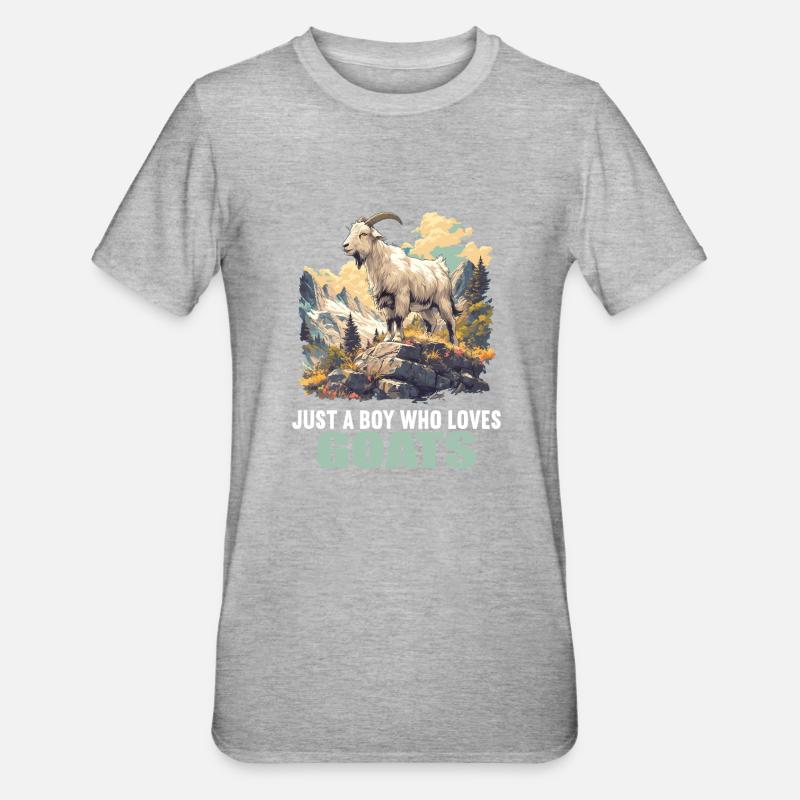 Chèvres chèvre - T-shirt polycoton Unisexe - gris chiné